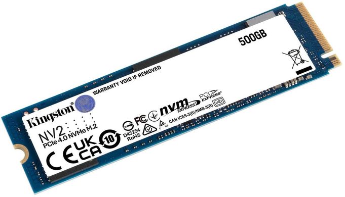 Накопитель SSD Kingston M.2 500GB PCIe 4.0 NV2 SNV2S/500G фото