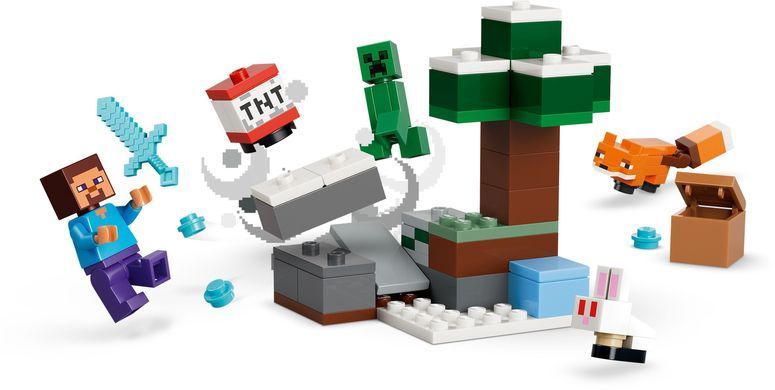 LEGO Конструктор LEGO Minecraft Пригоди Стіва в тайзі 21583 фото