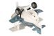 Літак металевий інерційний Same Toy Aircraft синій зі світлом і музикою 4 - магазин Coolbaba Toys