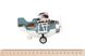 Літак металевий інерційний Same Toy Aircraft синій зі світлом і музикою 3 - магазин Coolbaba Toys