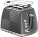Toaster Russell Hobbs Groove 2 Slice, 850W, plastic, heating, defrosting, gray 1 - магазин Coolbaba Toys