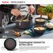 Tefal Casserole Tefal Excellence+, with lid, 24 cm, aluminum, glass, bakelite, black 5 - магазин Coolbaba Toys