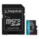 Kingston Карта памяти microSD 512GB C10 UHS-I U3 A2 V30 R200/W160MB/s + SD 1 - магазин Coolbaba Toys
