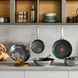Tefal Сковорода ВОК Tefal Emotion+, 28см, нержавіюча сталь, бакеліт, чорний 7 - магазин Coolbaba Toys