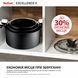 Tefal Casserole Tefal Excellence+, with lid, 24 cm, aluminum, glass, bakelite, black 6 - магазин Coolbaba Toys