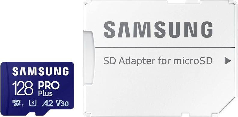 Samsung Карта памяти microSDXC 128GB C10 UHS-I R180MB/s PRO Plus MB-MD128SA/EU фото