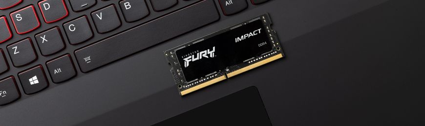Пам'ять ноутбука Kingston DDR4 32GB KIT (16GBx2) 2666 FURY Impact KF426S15IB1K2/32 фото