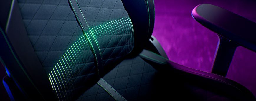 Razer Крісло Enki X ПУ шкіра, 2D-Armrests, чорно-зелений RZ38-03880100-R3G1 фото