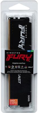 Kingston Пам'ять ПК DDR5 8GB 5200 FURY Beast Black EXPO KF552C36BBE-8 фото