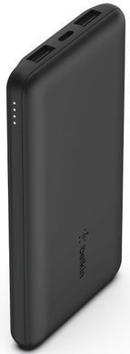 Belkin Аккумулятор портативный литий-ионный Power Bank 10000mAh, 15W Dual USB-A, USB-C, black BPB011BTBK фото