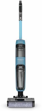 Rowenta Пилосос Rowenta безпровідний миючий X-Clean 2, 120Вт, конт пил -0.44л, конт для води-0.73л, автон. робота до 35хв, вага-5кг, НЕРА, чорно-блакитний GZ2271E0 фото
