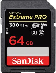 Карта памяти SanDisk SD 64GB C10 UHS-II U3 V90 R300/W260MB/s Extreme Pro SDSDXDK-064G-GN4IN фото