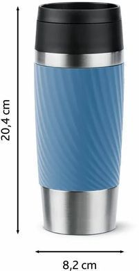 Tefal Термочашка Travel Mug Classic Twist, 360мл, нержавіюча сталь, блакитний N2024510 фото