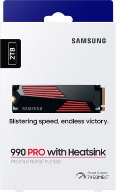 Samsung Твердотельный накопитель SSD M.2 2TB PCIe 4.0 990PRO + радиатор MZ-V9P2T0GW фото