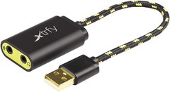 Зовнішня звукова карта Xtrfy SC1 USB Black - купити в інтернет-магазині Coolbaba Toys