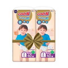 Подгузники GOO.N Premium Soft для детей 12-20 kg (размер 5(XL), на липучках, унисекс, 80 шт) 863226-2 фото