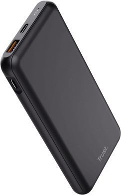 Trust Акумулятор портативний літій-іонний power bank Trust Redoh, 10000мА&middot;год, USB-A/2хUSB-C, 18W, QC 3.0, PD, чорний 24879_TRUST фото