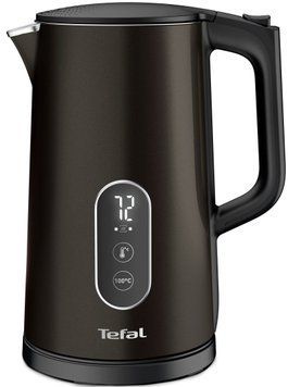 Електрочайник Tefal DIGITAL, 1,7л, з подвійними стінками, цифровий дисплей, сіро-чорний KI831E10 фото