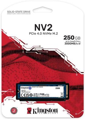 Накопичувач SSD Kingston M.2 250GB PCIe 4.0 NV2 SNV2S/250G фото