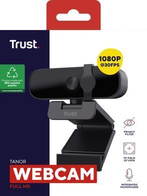 Trust Вебкамера Tanor,Full HD, 30 fps, fixed focus, черный 25548_TRUST фото