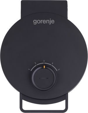 Gorenje Мини-гриль 1000Вт, алюминий, пластина д/вафель, корпус-металл, черный WM1000B фото