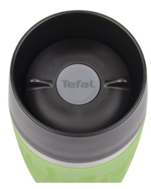 Термочашка Tefal Travel Mug, 360мл, діам60, t хол. 8г, гар.4г, нерж.сталь+пластик, лайм K3083114 фото