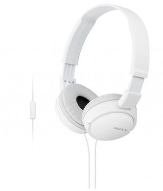 Sony Наушники On-ear MDR-ZX110AP 3.5 mini-jack, Mic, Белый MDRZX110APW.CE7 фото