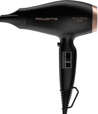 Rowenta Фен Compact PRO+, 2200Вт, режимов-2, дифузор, иониз-я, хол. обдув, черный CV6930F0 фото