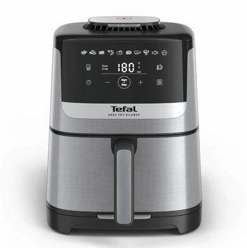 Tefal Мультипіч Easy Fry Silence, 1670Вт, чаша-5л, сенсорне керув., 10 програм, пластик, нерж. сталь-чорний EY552DE0 фото