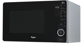 Whirlpool Мікрохвильова піч, 25л, електронне упр., 800Вт, гриль, дисплей, чорний MWF421SL фото