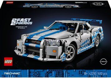 LEGO Конструктор LEGO Technic Подвійний форсаж Автомобіль Nissan Skyline GT-R (R34) 42210 фото