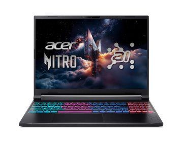 Acer Ноутбук Acer Nitro V 16S ANV16S-61 16" WQXGA IPS, AMD R9-365, 32GB, F1TB, NVD5070-8, Win11P, чорний NH.QXTEU.001 фото