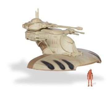 Star Wars Игровая коллекционная фигурка Medium Vehicle Транспорт и фигурка Armored Assault Tank (AAT) 12.5см SWJ0024 фото