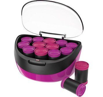 Remington Термо бігуді Jumbo Curls, 600Вт, D-36,41mm, 12шт, іонізація, кондиціонування, рожевий H5670 фото