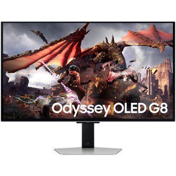 Samsung Монітор 32" Odyssey G80SD HDMI, DP, USB, Bluetooth, OLED, 3840x2160, 240Hz, 0.3ms, G-Sync Compatible LS32DG800SIXUA фото