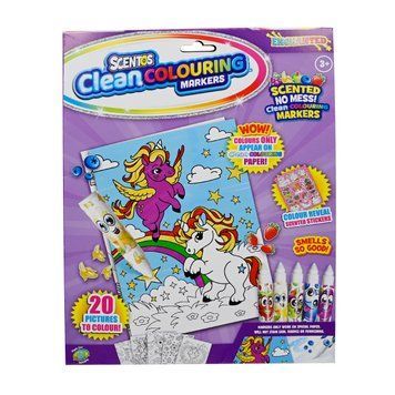 Ароматный набор для творчества серии &laquo;Clean Colouring&raquo; &ndash; ВОЛШЕБНЫЙ МИР (раскраски, маркеры, наклейки 20210 фото