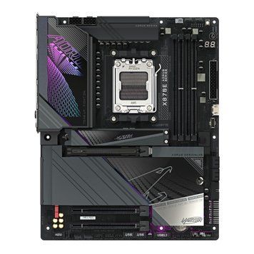 Gigabyte Материнская плата X870E AORUS MASTER sAM5 X870 4xDDR5 M.2 HDMI Typc-C ATX X870E_AORUS_MASTER фото