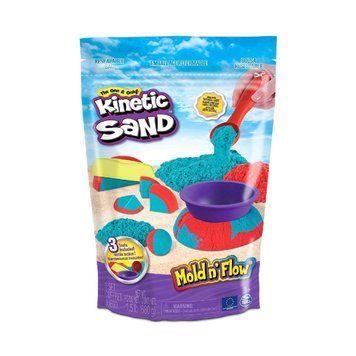 Набор песка для детского творчества - KINETIC SAND КРАСОЧНЫЙ ДУЭТ (2 цвета, 680 g, акссес.) 71652 фото