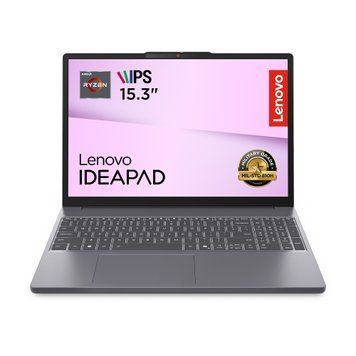 Lenovo Ноутбук Lenovo IdeaPad Slim 3-15ARP10 15.3" WUXGA AG, AMD R5-7535HS, 24GB, F512GB, UMA, DOS, сірий 83K700ABRA фото
