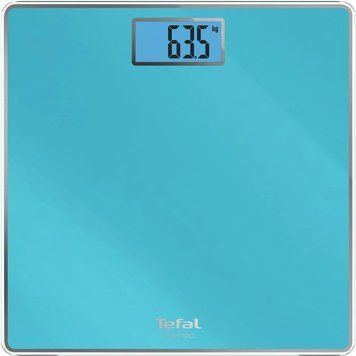 Tefal Ваги підлогові Classic, 160кг, AAAx2 в комплекті, скло, блакитний PP1503V0 фото