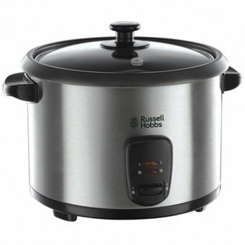 Рисоварка Russell Hobbs Cook@Home, чаша-1,8л, кнопкове керування, нерж. сталь, чорний-метал 19750-56 фото