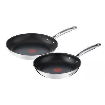 Tefal Tefal Duetto+ Frying Pan Set, 2 pcs, 24/28 cm, stainless steel G732S255 фото