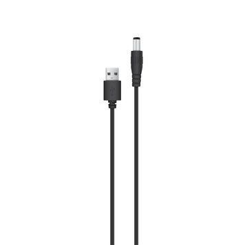 Кабель живлення USB-A > DC 5.5х2.5мм, 5V/1.5A, чорний 1283126552823 фото