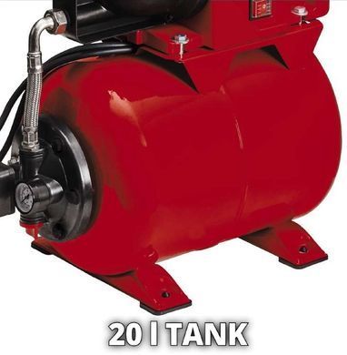 Einhell Станция насосная GC-WW 1045 N, 1050 Вт, 4500 л/ч, бак 20 л, выс. 48 м, глуб. 8 м 4173520 фото