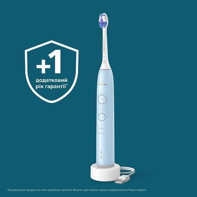 Philips Щетка зубная электр. Sonicare 6100 Series, 62т. колеб/мин, насадок-1, голубой HX7406/01 фото