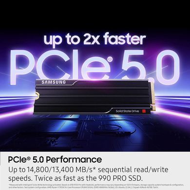 Samsung Накопитель SSD Samsung M.2 2TB PCIe 5.0 9100PRO+ радиатор MZ-VAP2T0CW фото