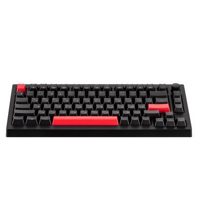 Lemokey Клавиатура механическая X4 84Key, Keychron Brown, USB-A, QMK/VIA, Hot-Swap, EN/UKR, Red led, чорний X4-A3-UA фото