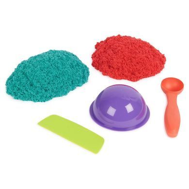 Набір піску для дитячої творчості - KINETIC SAND БАРВИСТИЙ ДУЕТ (2 кольори, 680 g, аксес.) 71652 фото