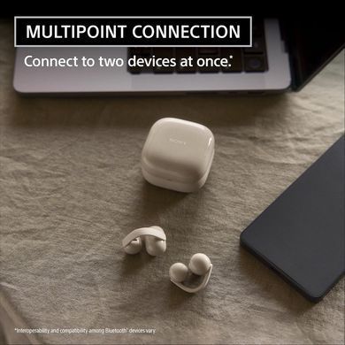 Sony Навушники TWS Sony LinkBuds Clip BT 5.3, IPX4, SBC, AAC, Mic, Бежевий WFLC900C.E фото