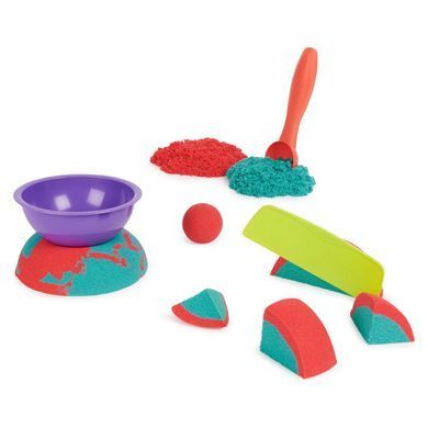 Набір піску для дитячої творчості - KINETIC SAND БАРВИСТИЙ ДУЕТ (2 кольори, 680 g, аксес.) 71652 фото
